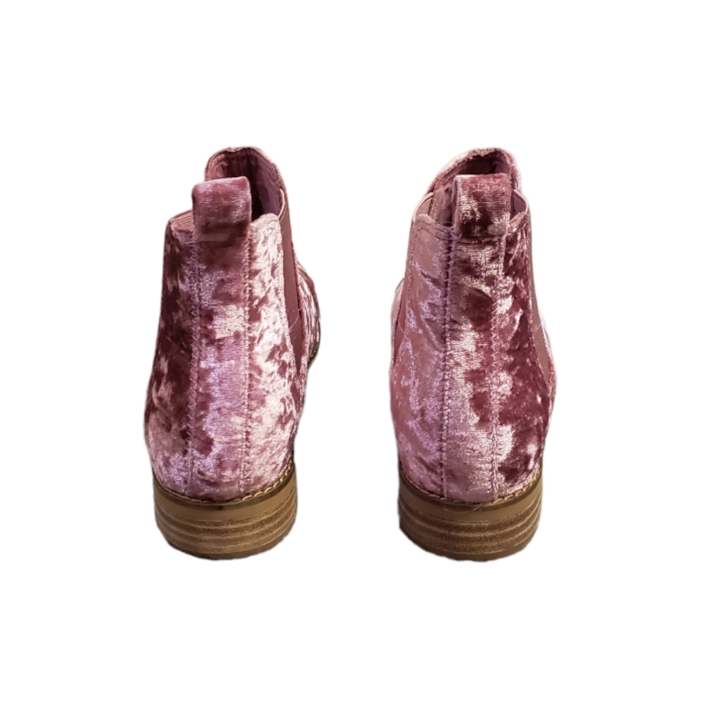 Toms Rose Velvet Chelsea Boots - Picture 4 of 6